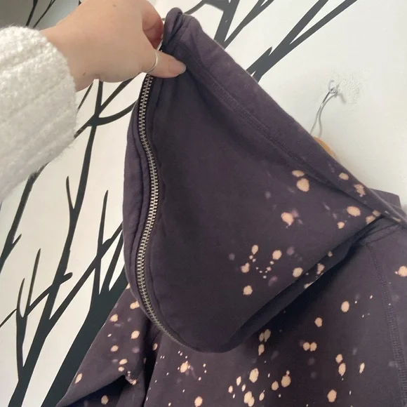 RARE Stella McCartney + Adidas distressed purple zip up hoodie - Picture 12 of 16